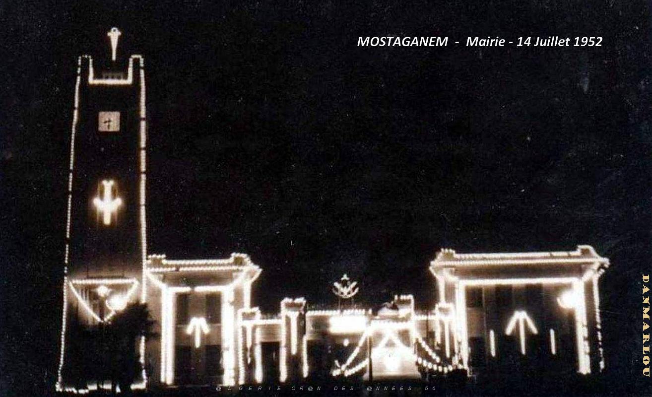 Mostaganem - Mairie - 14 juillet 1952.jpg